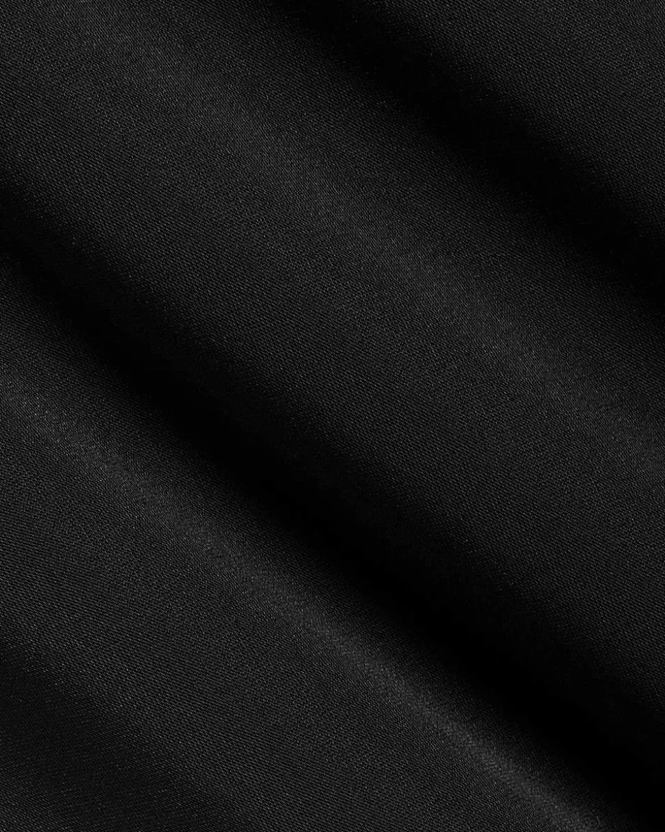 Barrel-Leg High-Rise Satin Pant