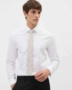 Beige Regular Tie with Dots