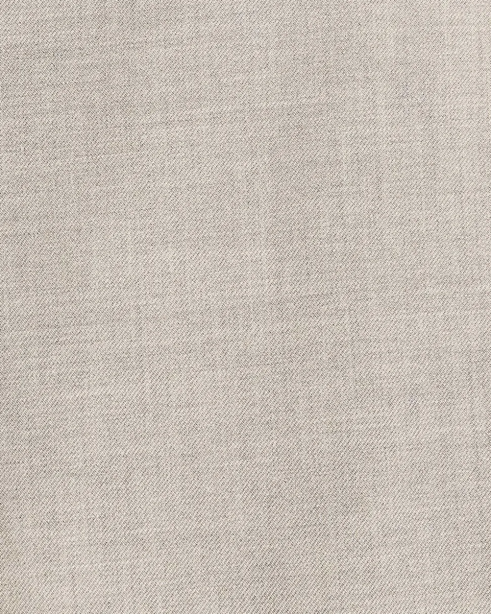 Beige Slim-Fit Wool-Blend Essential Pant