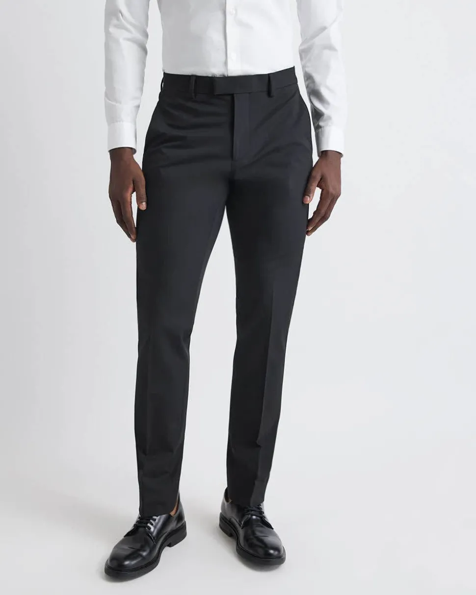 Black Slim Fit E-Tech Suit Pant