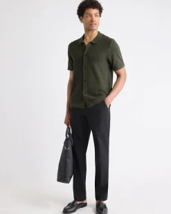 Black Slim-Fit Essential Pant