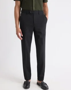 Black Slim-Fit Essential Pant