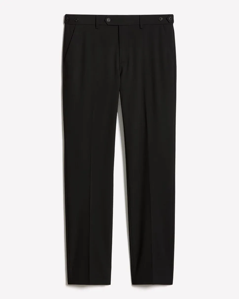 Black Slim-Fit Essential Pant