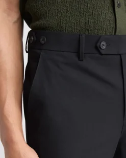 Black Slim-Fit Essential Pant