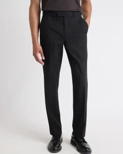 Black Tailored-Fit Essential Pant