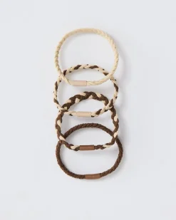 Braided Hair Elastics - Set of 4
