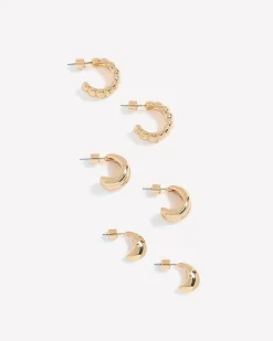 Chunky Hoops - 3 Pairs