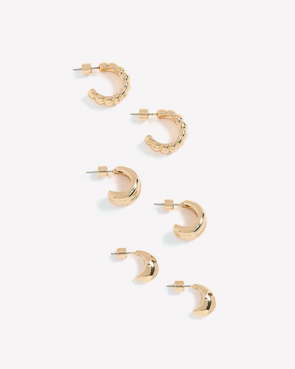 Chunky Hoops - 3 Pairs