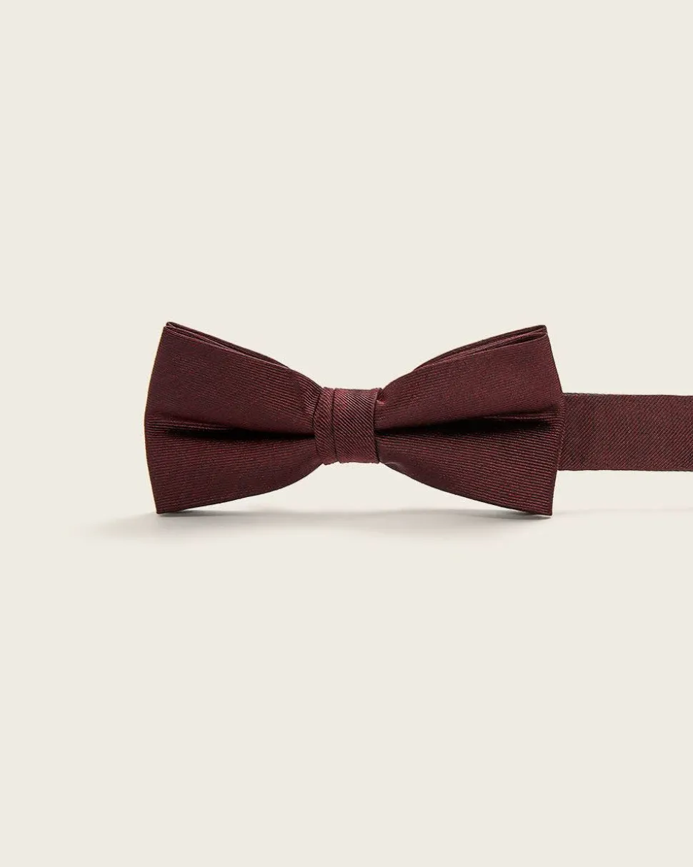 Classic Dark Red Bow Tie