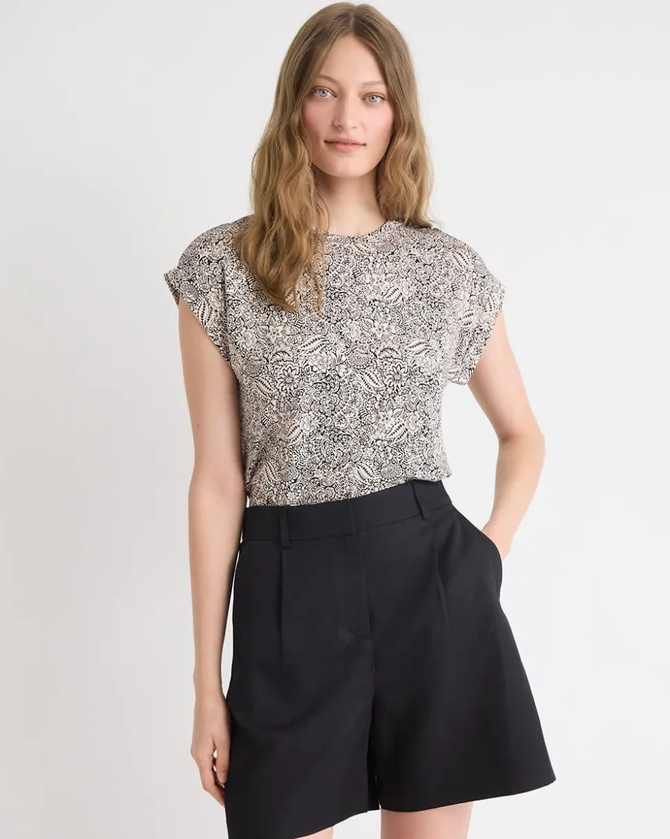 Classic-Fit Extended-Sleeve Crew-Neck Tee