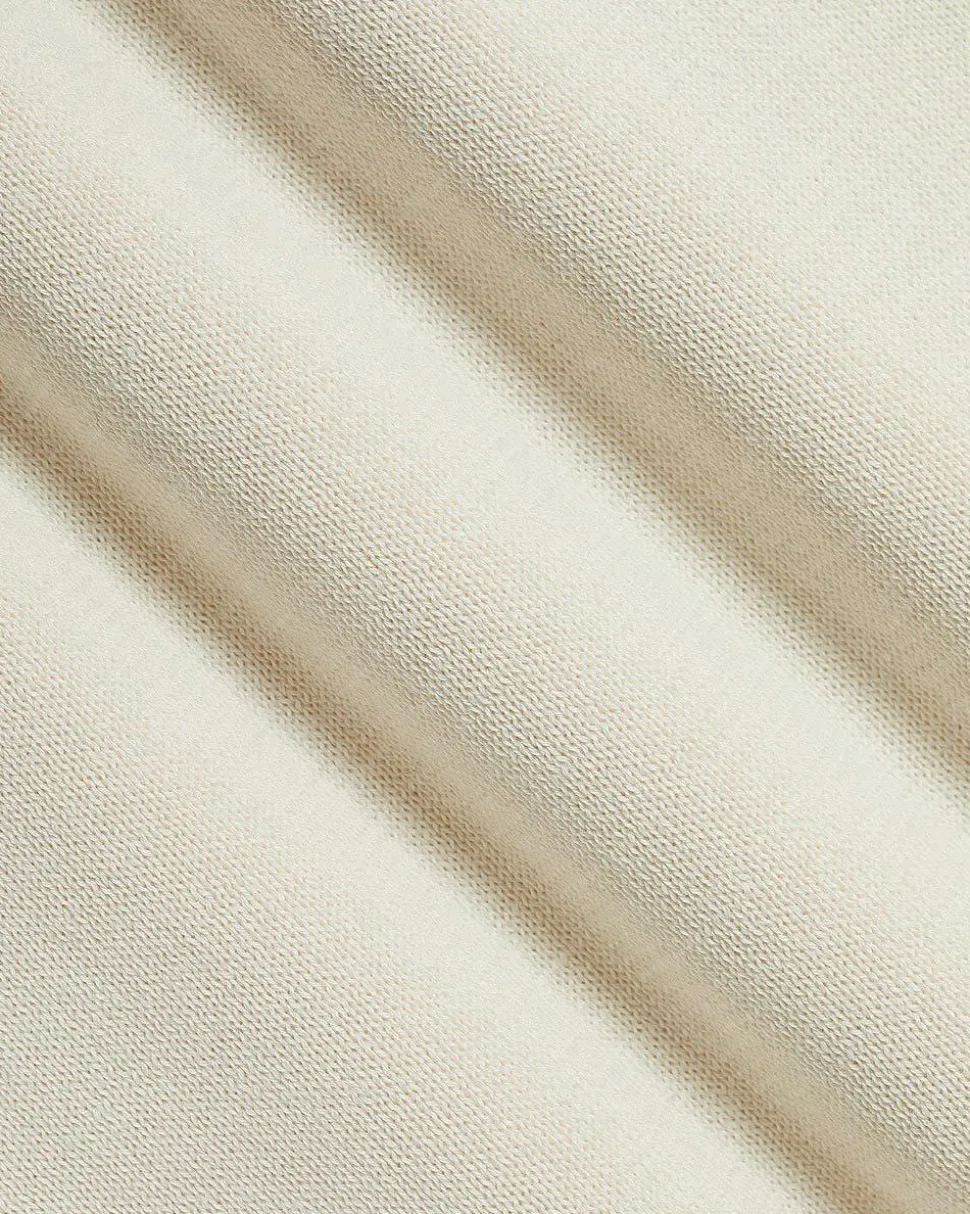 Cotton Short-Sleeve Polo with Johnny Collar