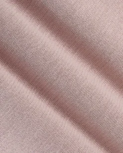 Cotton Short-Sleeve Polo with Johnny Collar