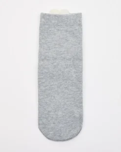 Cotton Socks with Heart at Hem