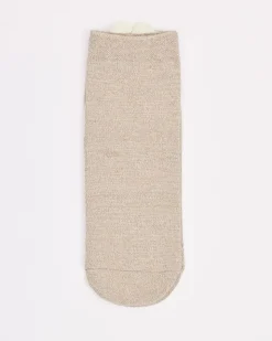 Cotton Socks with Heart at Hem