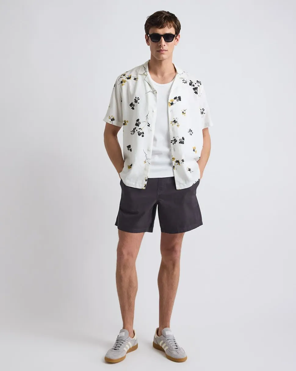 Cotton-Blend Short with Elastic Waistband