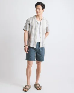 Cotton-Blend Short with Elastic Waistband