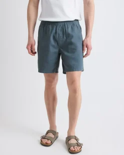 Cotton-Blend Short with Elastic Waistband