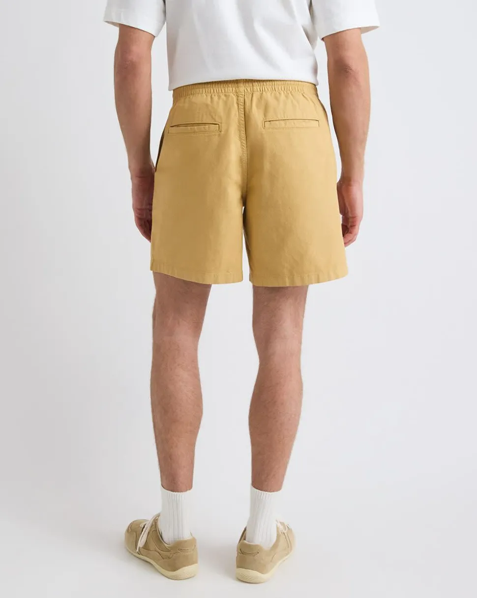 Cotton-Blend Short with Elastic Waistband