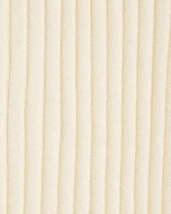 Cotton-Merino-Blend Short Sweater Vest with Henley Neckline