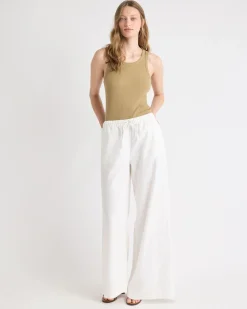 Crew-Neck Racerback Fitted Tank