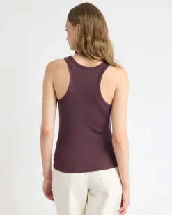 Crew-Neck Racerback Fitted Tank