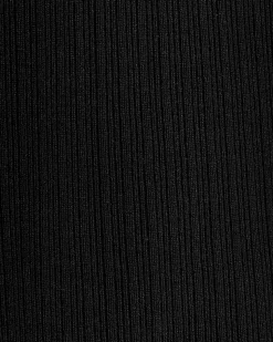 Crew-Neck Ribbed Cami with Sheer Yoke