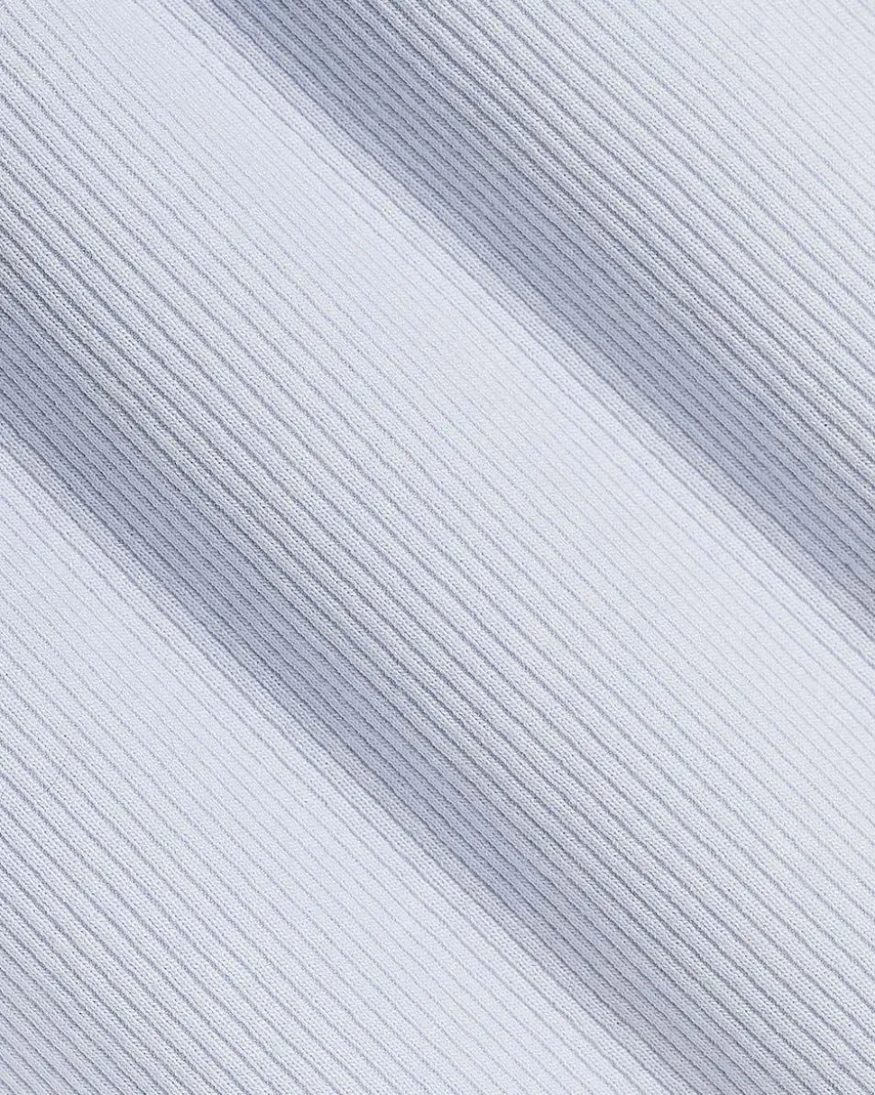 Crew-Neck Ribbed T-Shirt