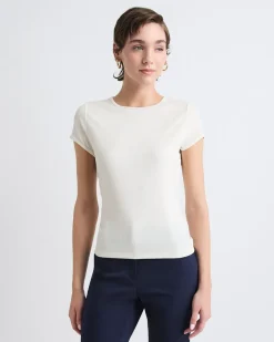 Crew-Neck Ribbed T-Shirt