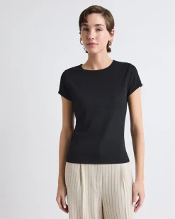 Crew-Neck Ribbed T-Shirt