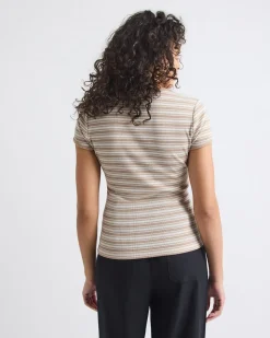 Crew-Neck Ribbed T-Shirt