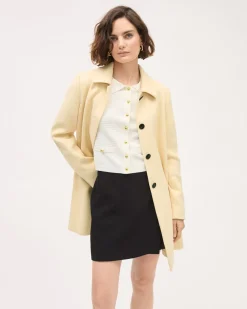 Cropped Cardigan with Shirt Collar