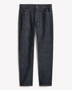 Dark-Wash Straight-Leg Jeans