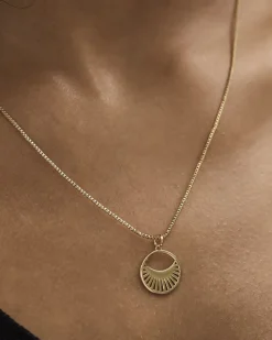 Delicate Chain with Half-Moon Pendant