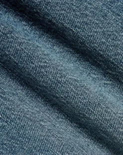 Denim High-Rise Flare Maxi Skirt