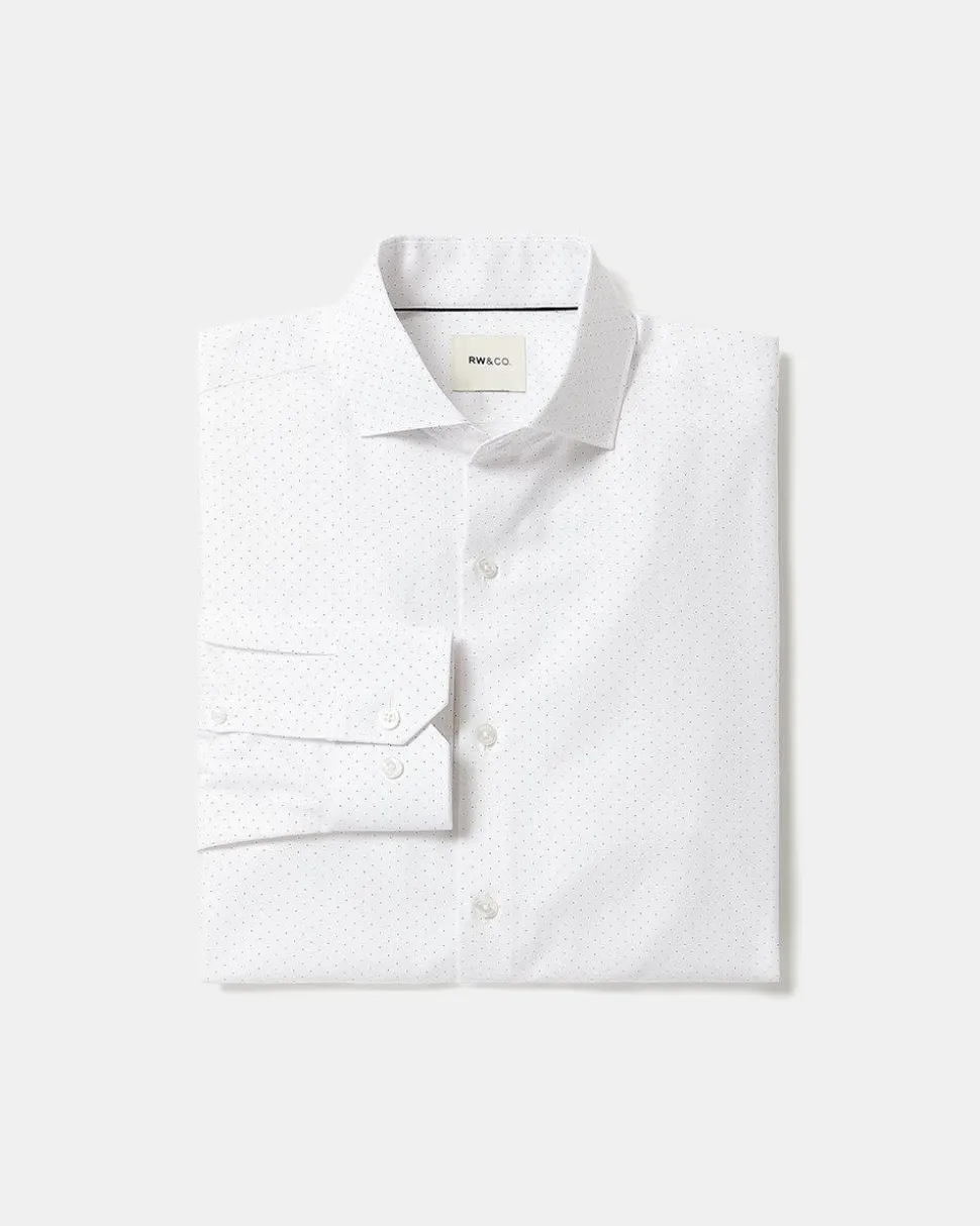 Dotted Regular-Fit Dress Shirt