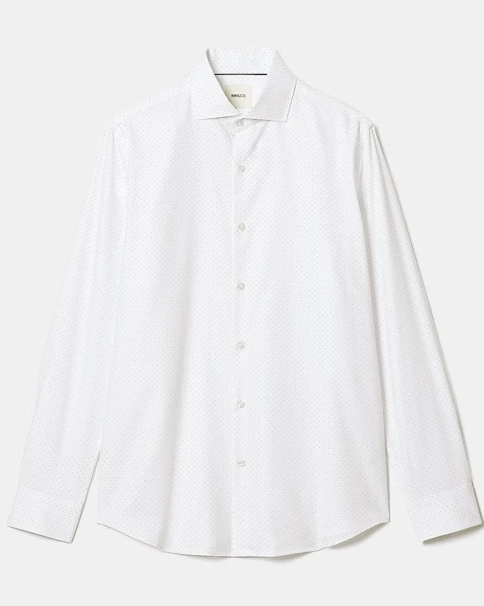 Dotted Regular-Fit Dress Shirt
