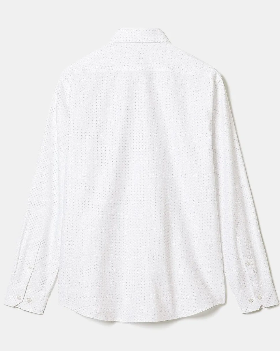 Dotted Regular-Fit Dress Shirt