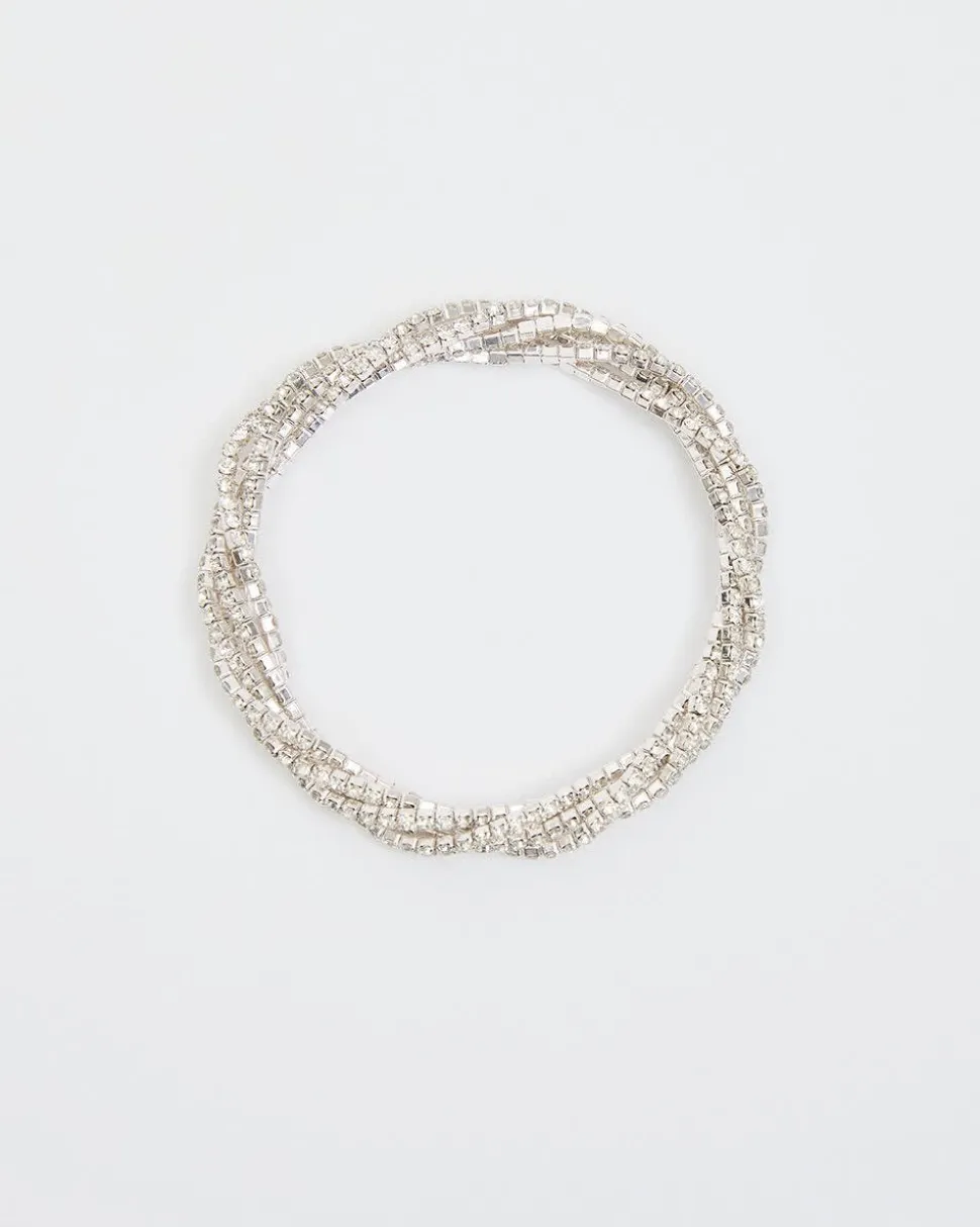 Elastic Bracelet with Rhinestones