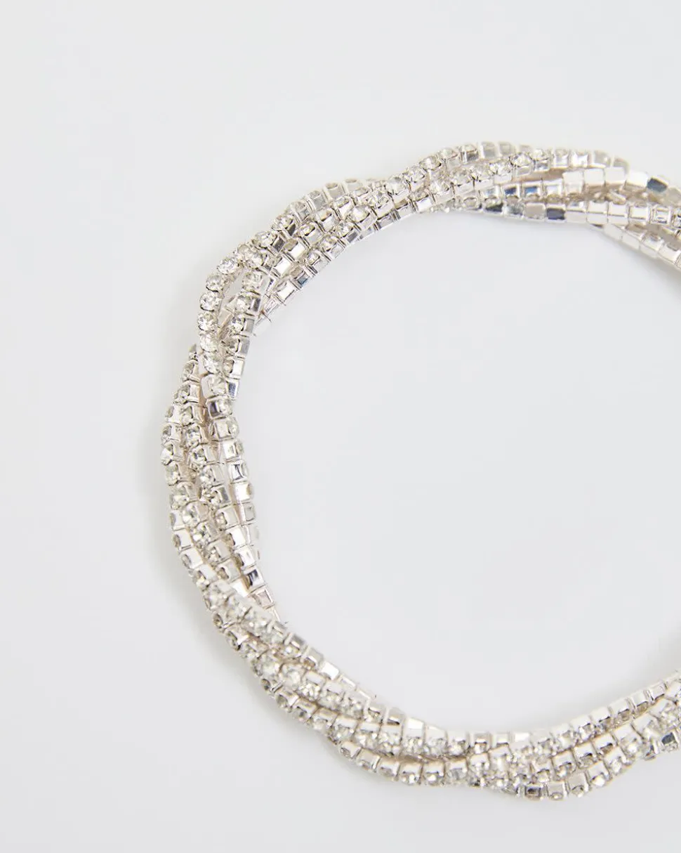 Elastic Bracelet with Rhinestones