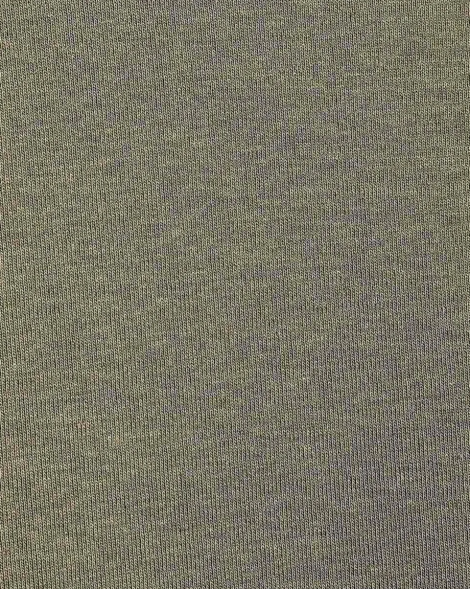 Elbow-Sleeve Crew-Neck Fitted Tee