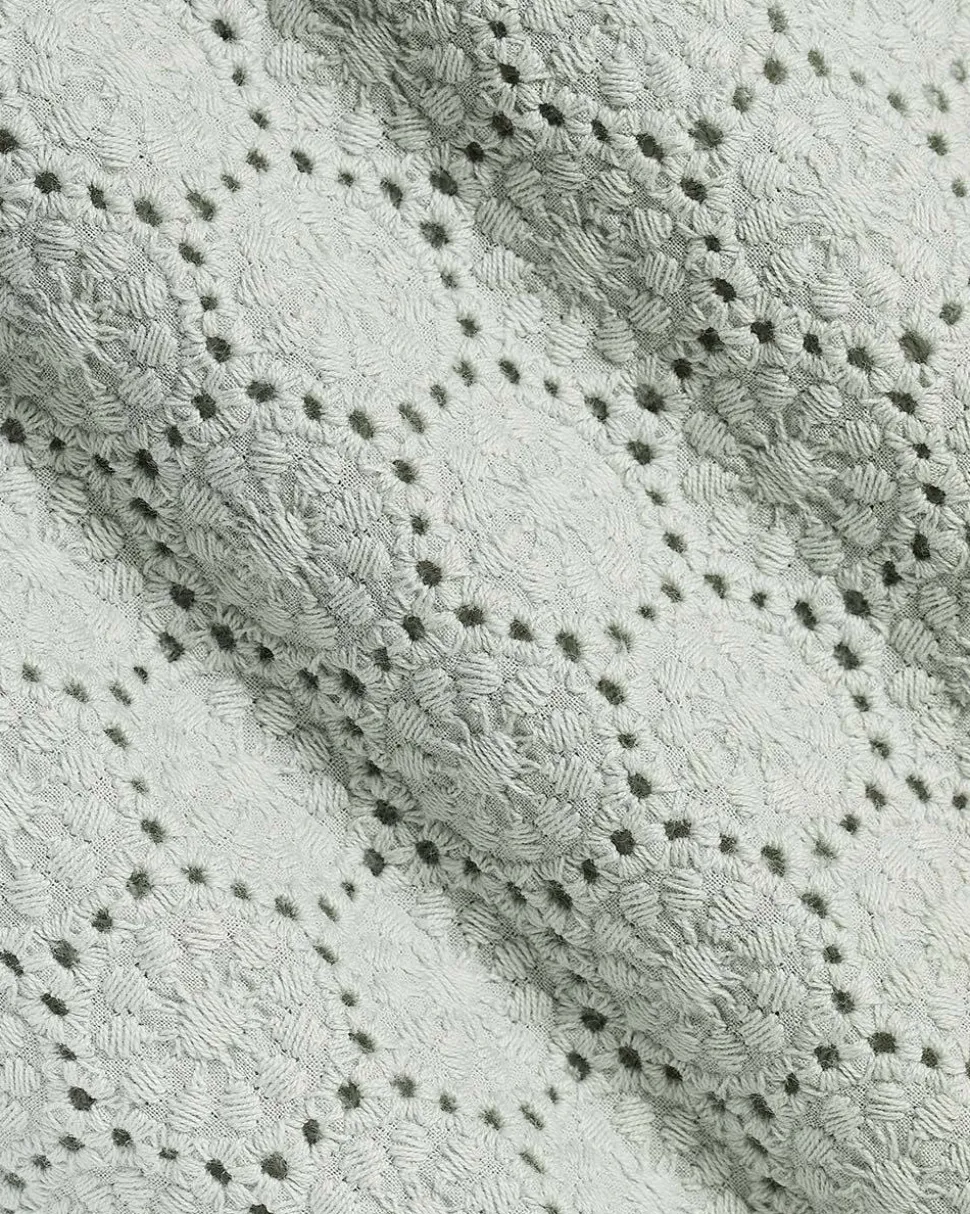 Embroidered Short with Elastic Waistband
