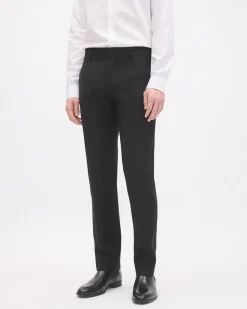 Essential Black Wool-Blend Suit Pant