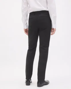 Essential Black Wool-Blend Suit Pant