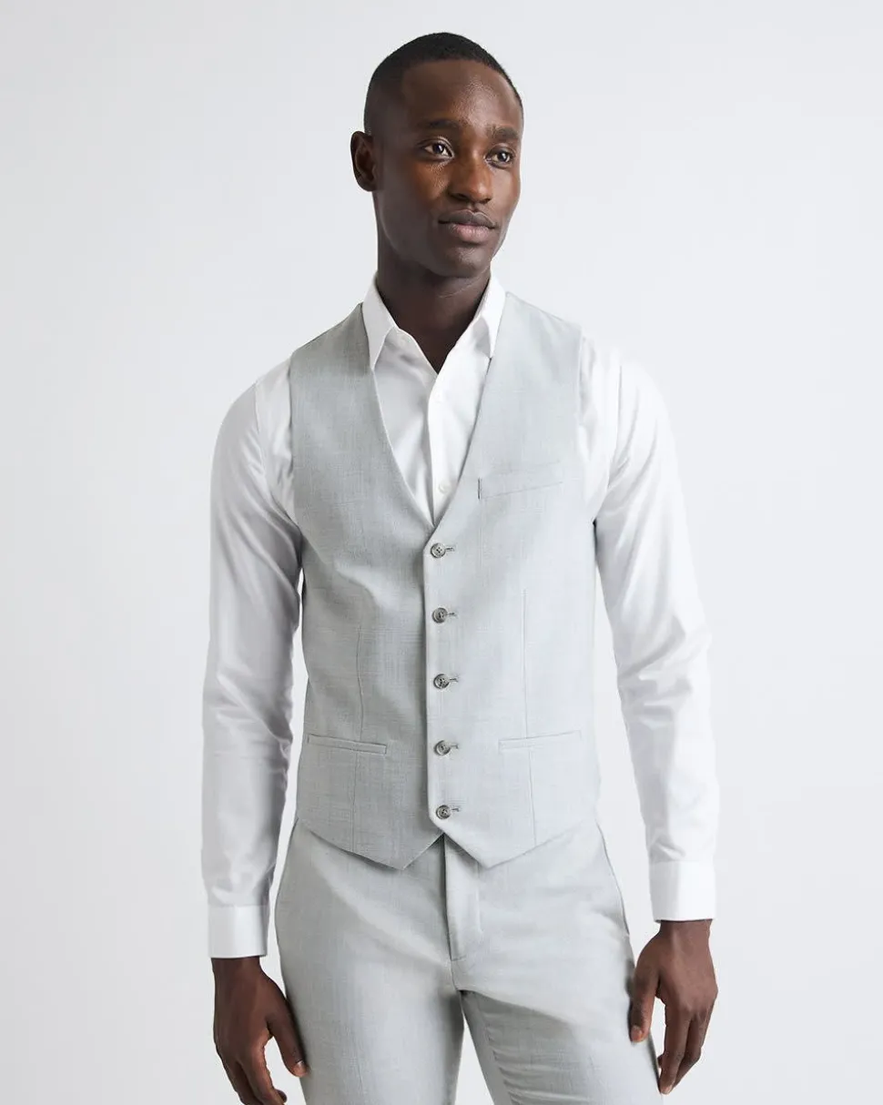 Essential Light Grey Suit Vest