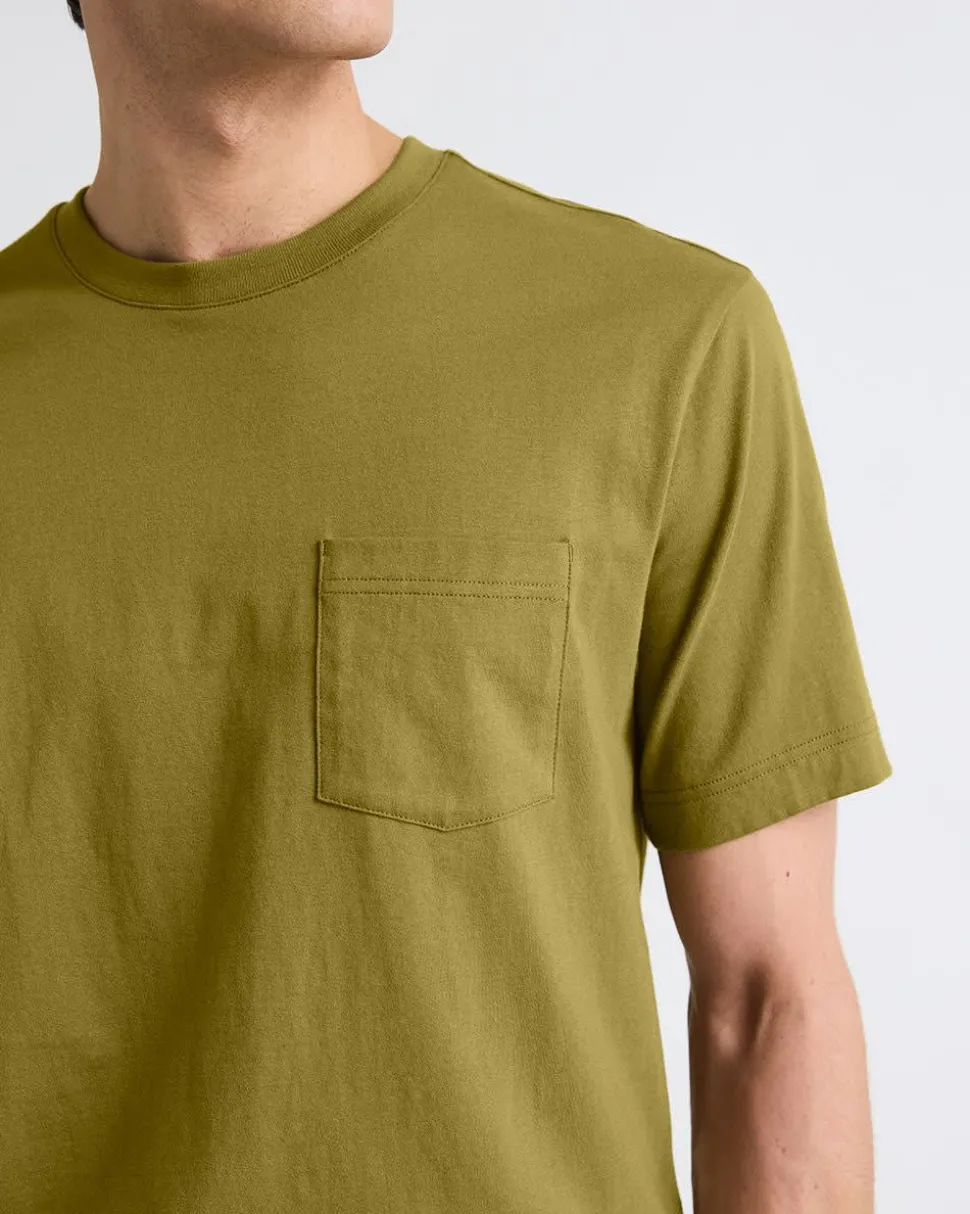 Essential Short-Sleeve Crew-Neck Tee with Pocket