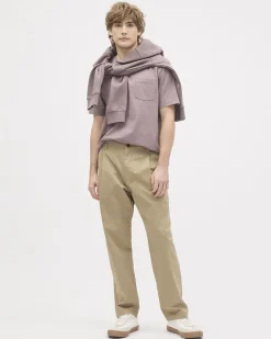 Essential Short-Sleeve Crew-Neck Tee with Pocket
