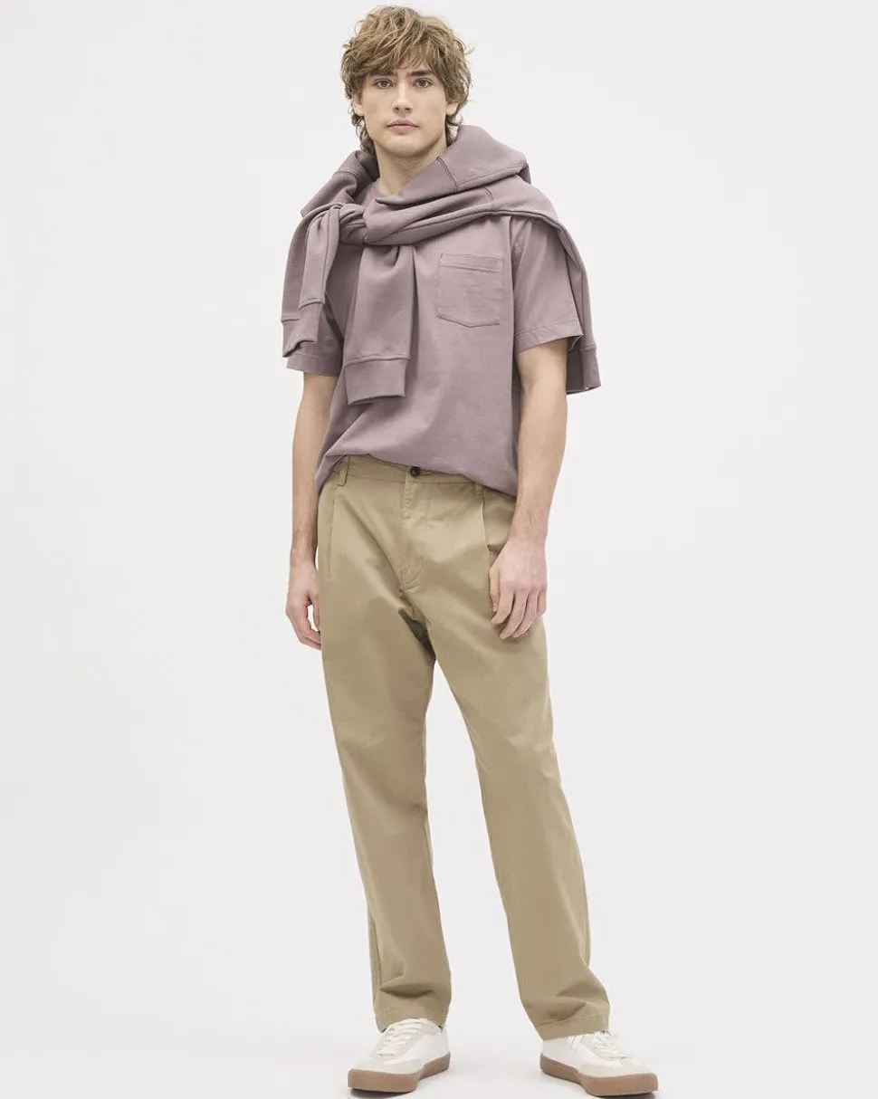 Essential Short-Sleeve Crew-Neck Tee with Pocket