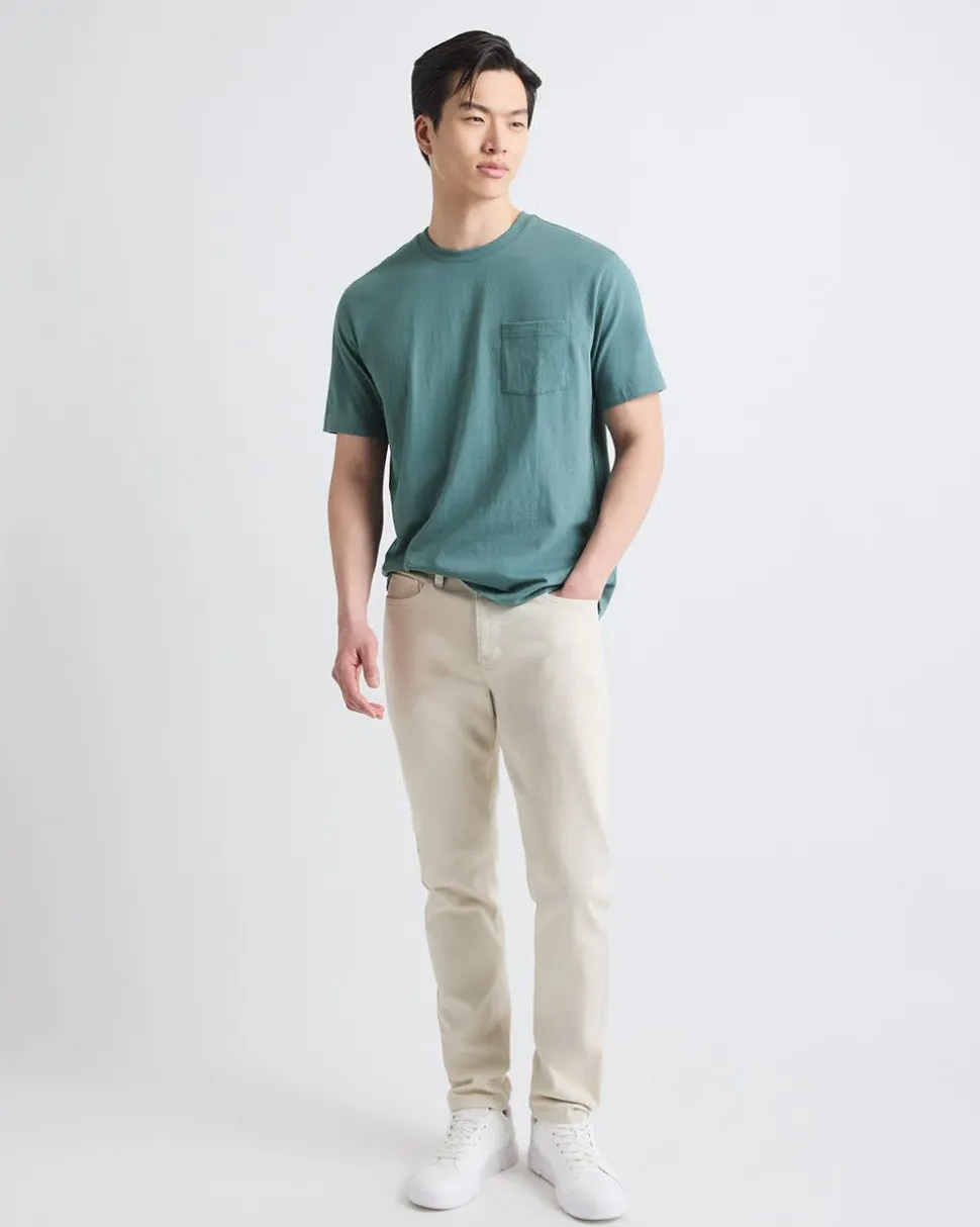 Essential Short-Sleeve Crew-Neck Tee with Pocket