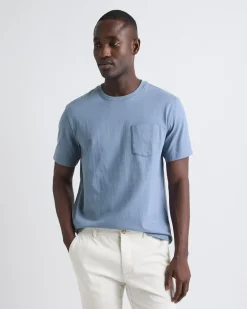 Essential Short-Sleeve Crew-Neck Tee with Pocket
