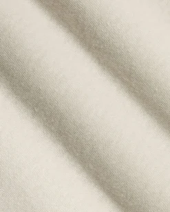 Extended-Sleeve Crew-Neck Linen-Blend Top